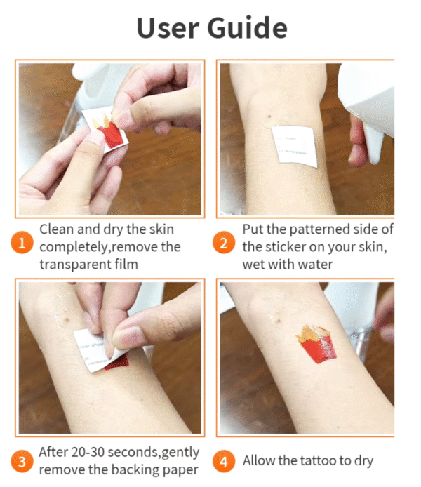 Herbal Waterless Temporary Tattoos | FlutterHeart – Butterfly Heart Tattoo (AP-002)