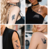 Herbal Waterless Temporary Tattoos | FlutterHeart – Butterfly Heart Tattoo (AP-002)