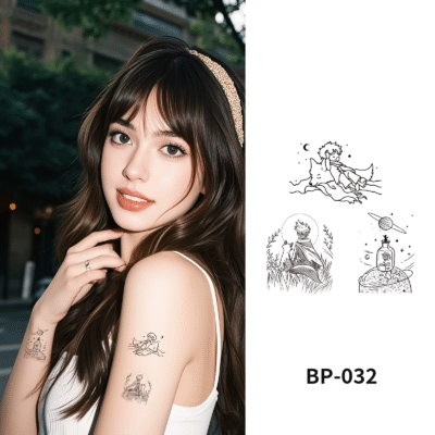 Waterless Temporary Tattoos| PetitCosmos – Storybook Planet Tattoo Set (BP-032)
