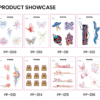 Waterless Temporary Tattoos | Electric Stream – Psychedelic Flow Tattoo Set (PP-012)
