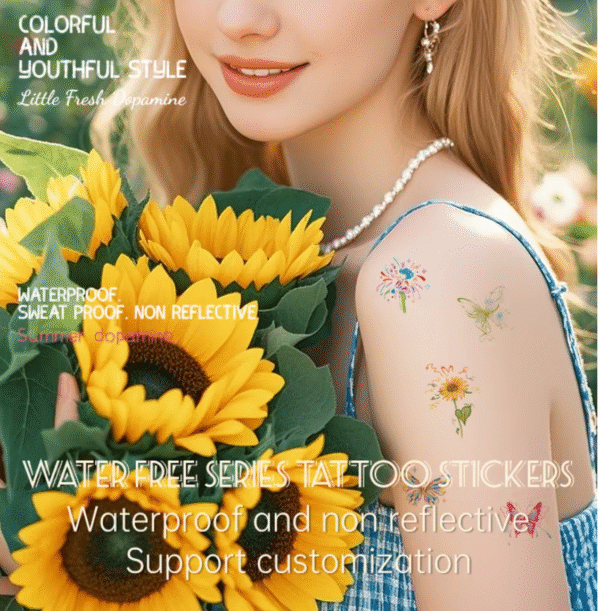 Waterless Temporary Tattoos| LunarMyst – Celestial Koi & Serpent Tattoo Set (BP-004)