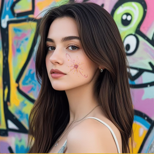 Waterless Temporary Tattoos | Electric Stream – Psychedelic Flow Tattoo Set (PP-012)