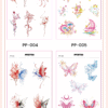Waterless Temporary Tattoos | FlameWings – Abstract Butterfly Tattoo Set (PP-006)