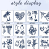 Herbal Waterless Temporary Tattoos | FlutterHeart – Butterfly Heart Tattoo (AP-002)