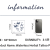 Herbal Waterless Temporary Tattoos | FlutterHeart – Butterfly Heart Tattoo (AP-002)