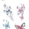 Waterless Temporary Tattoos | Twilight Wings – Neon Whirl Butterfly Tattoo Set (PP-018)