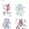 Waterless Temporary Tattoos | Indie Vibes – Manga-Inspired Waterless Tattoo Set (PP-020)