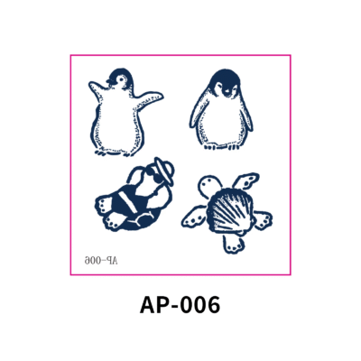 Herbal Waterless Temporary Tattoos | PolarPals – Arctic & Ocean Animal Tattoo Set (AP-006)