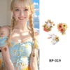 Waterless Temporary Tattoos| SunnyBloom – Bunny & Sunflower Tattoo Set (BP-019)